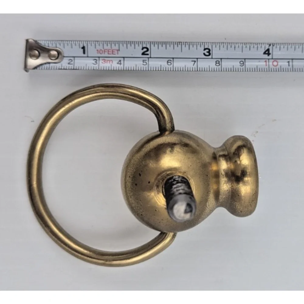 Brass Koi Fish Dolphin Screw on Part Solid Decor Repurpose Furniture Piece